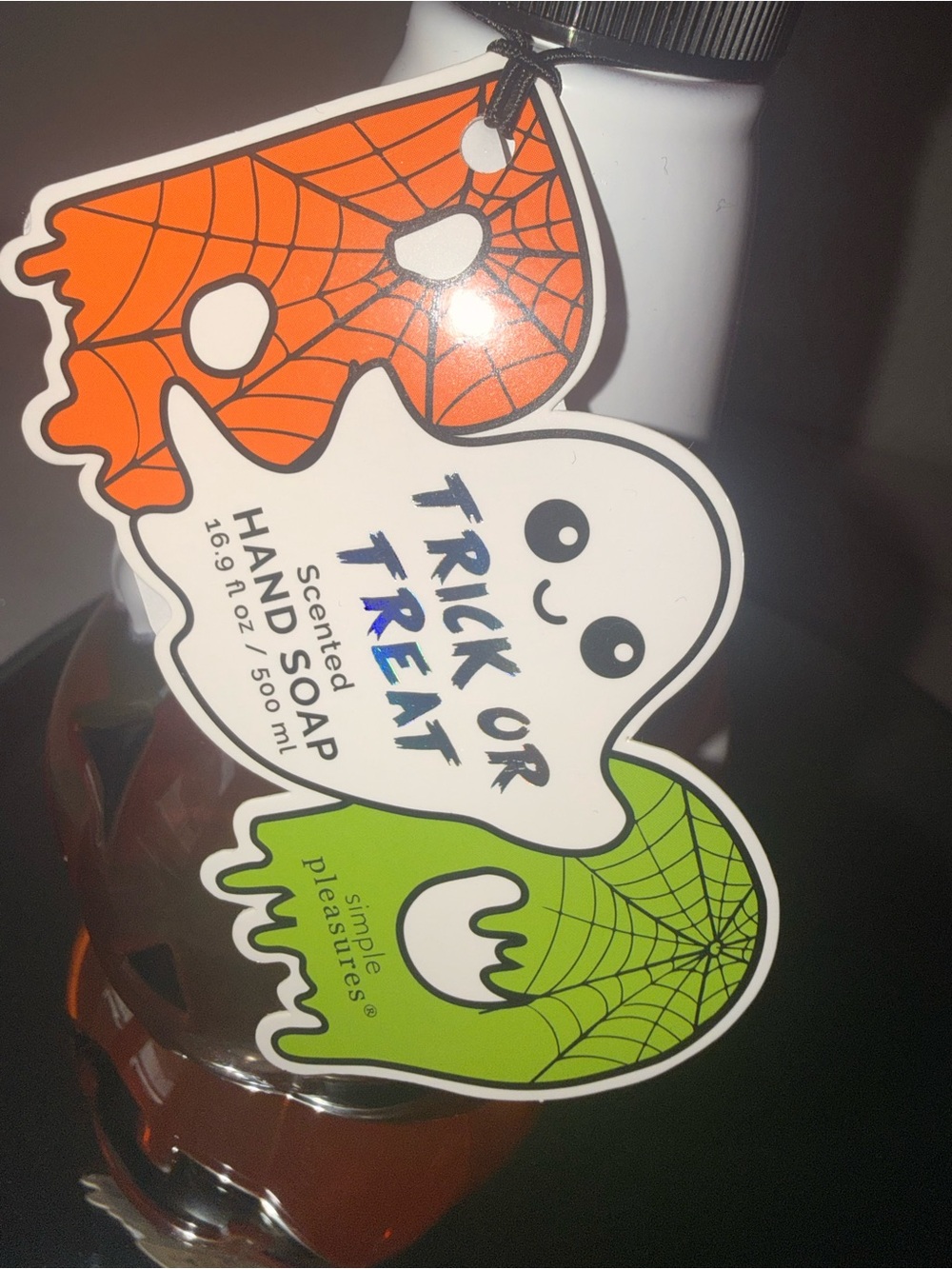 Orange Pumpkin Jack-O'-Lantern & Ghost Scented Hand Soap w/Pump-NWT🍁🎃 - Picture 2 of 3